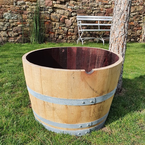 Halbes weinfass eiche barrique - eiche,