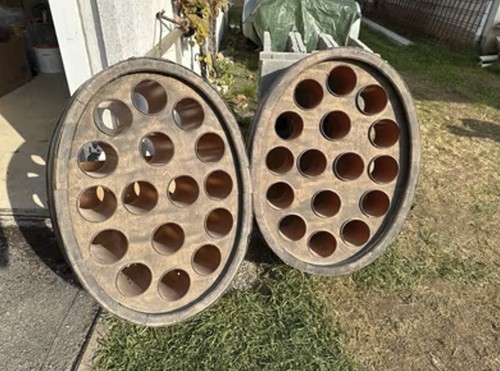 Fass weinregal aus holz - holz, mit
