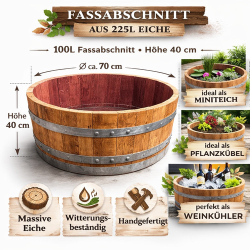 Pflanzkübel holz eiche - holz,